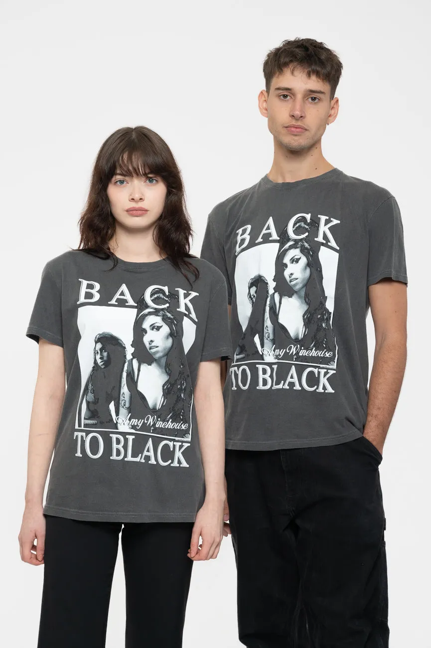 Amy Winehouse Back To Black Snow Wash T Shirt sold by Paradiso Clothing product image thumbnail 5