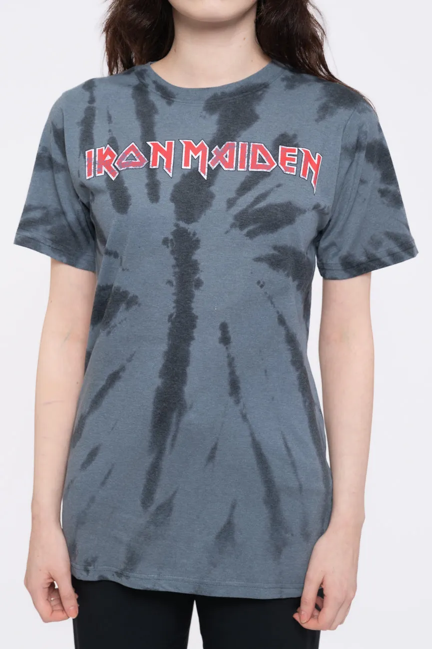 Iron Maiden Band Logo Tie Dye T Shirt sold by Paradiso Clothing product image thumbnail 3