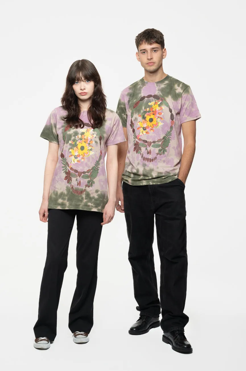 Grateful Dead Dead Leaves And Bouquet Dye Wash T Shirt sold by Paradiso Clothing