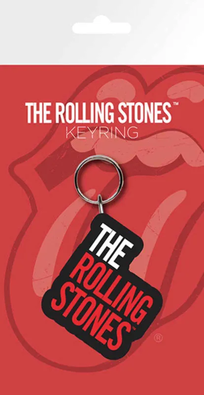 The Rolling Stones Keyring Classic Band Logo Keychain sold by Paradiso Clothing