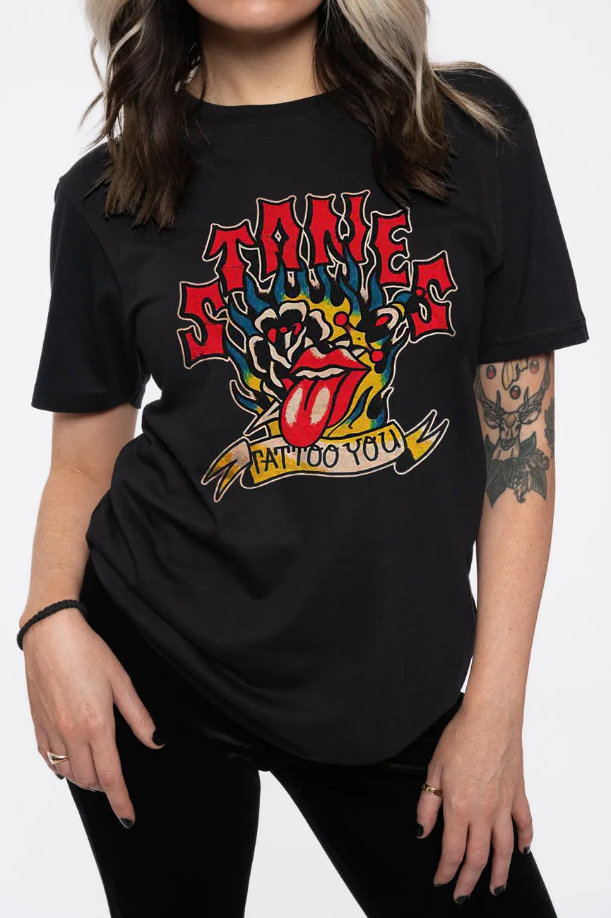 The Rolling Stones Tattoo You Flames T Shirt sold by Paradiso Clothing product image thumbnail 3