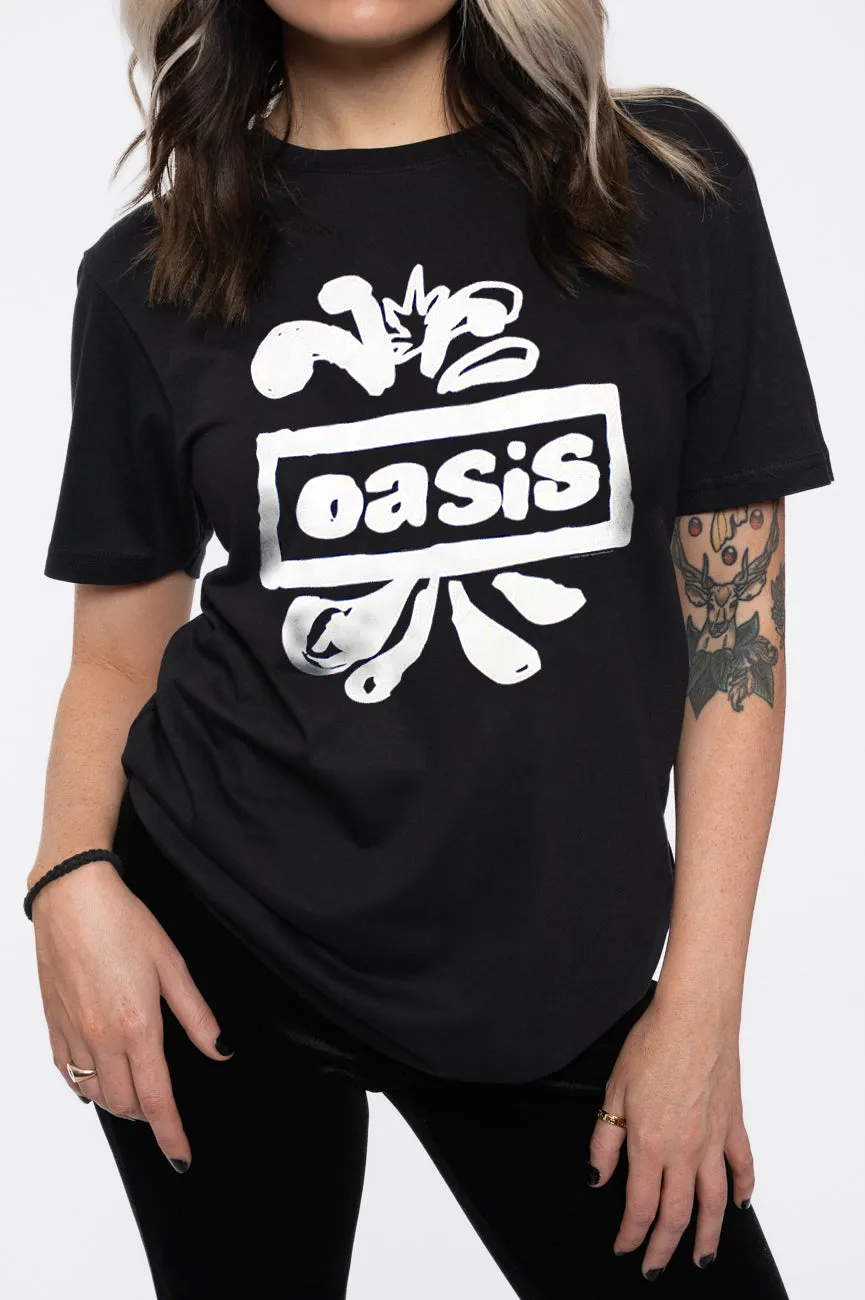 Oasis Splat Band Logo T Shirt sold by Paradiso Clothing product image thumbnail 3