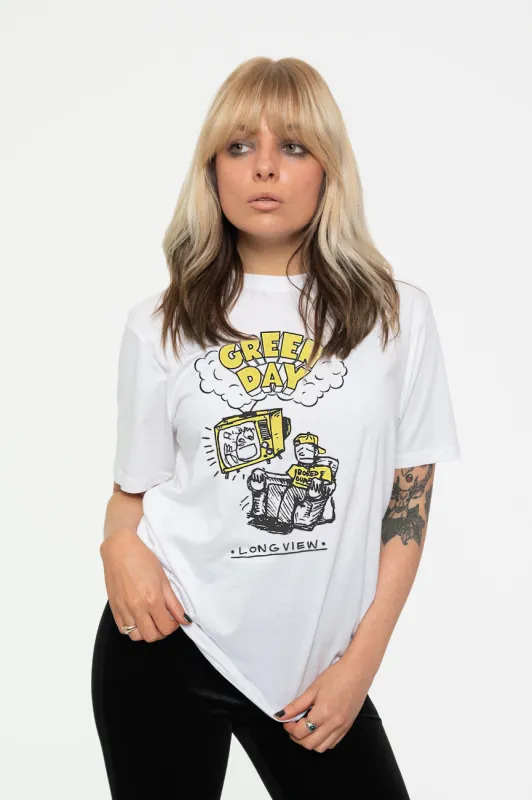 Green Day Longview Doodle T Shirt sold by Paradiso Clothing