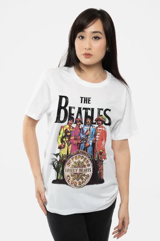 The Beatles Sgt Pepper Womens Skinny Fit T Shirt sold by Paradiso Clothing