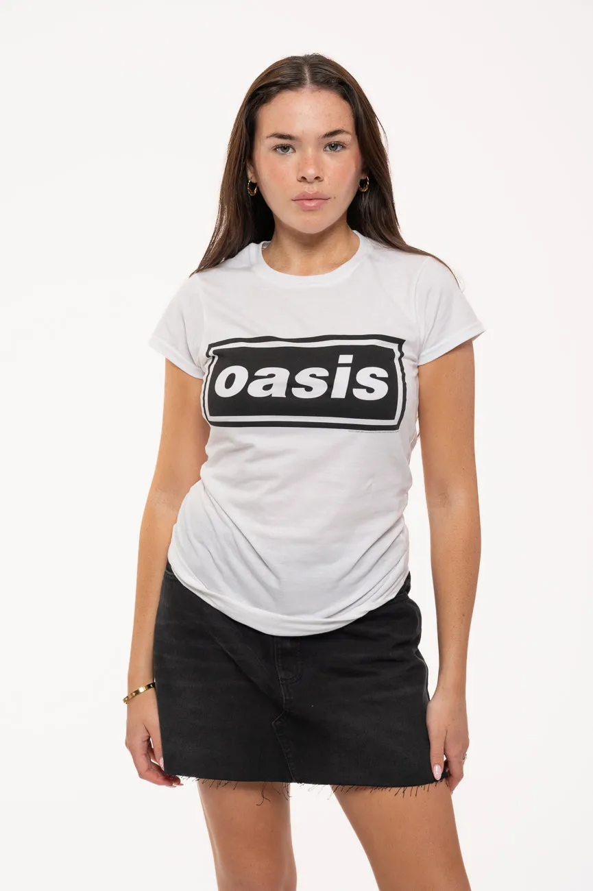 Oasis Decca Band Logo Skinny Fit T Shirt sold by Paradiso Clothing