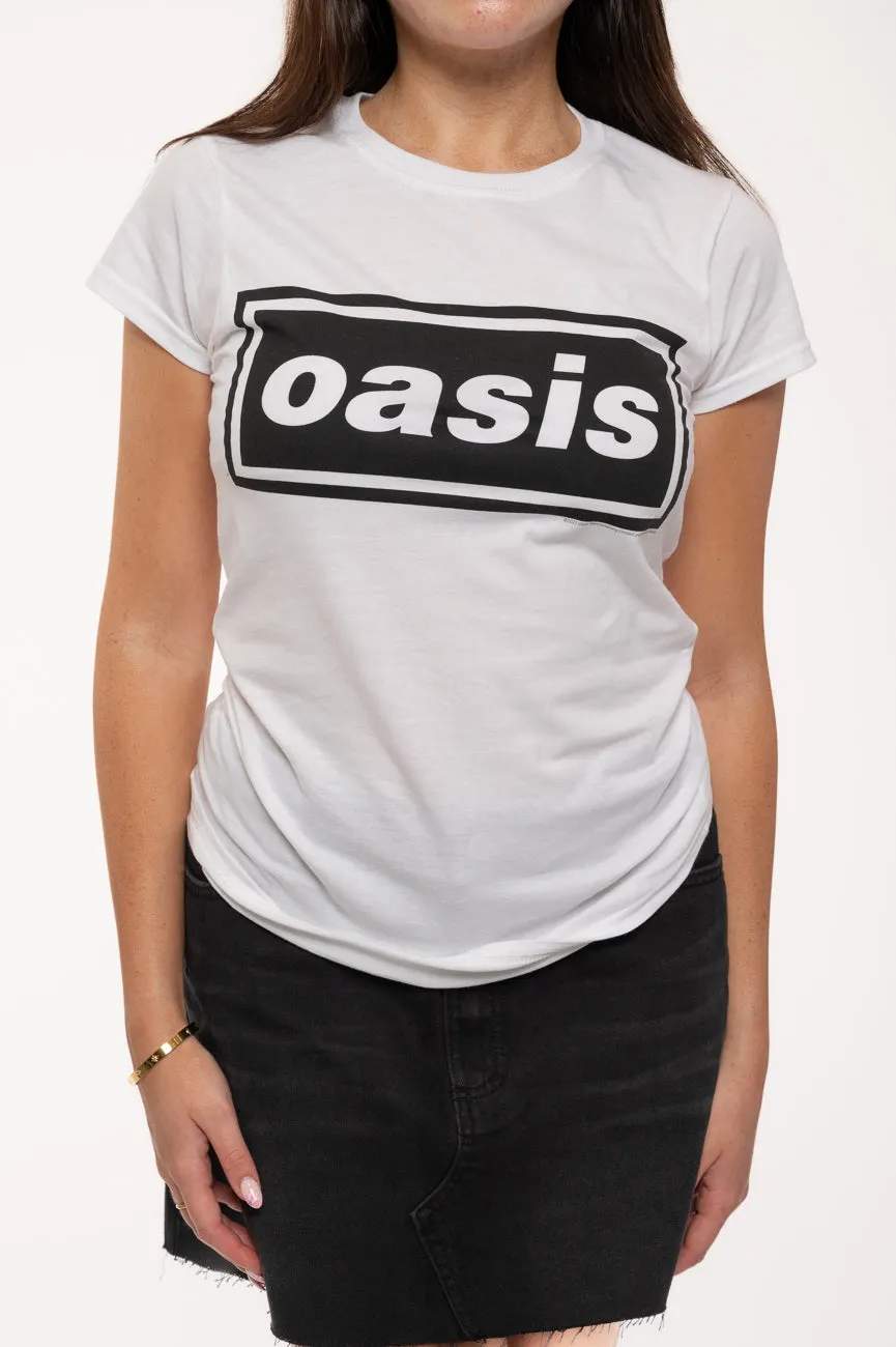 Oasis Decca Band Logo Skinny Fit T Shirt sold by Paradiso Clothing product image thumbnail 3