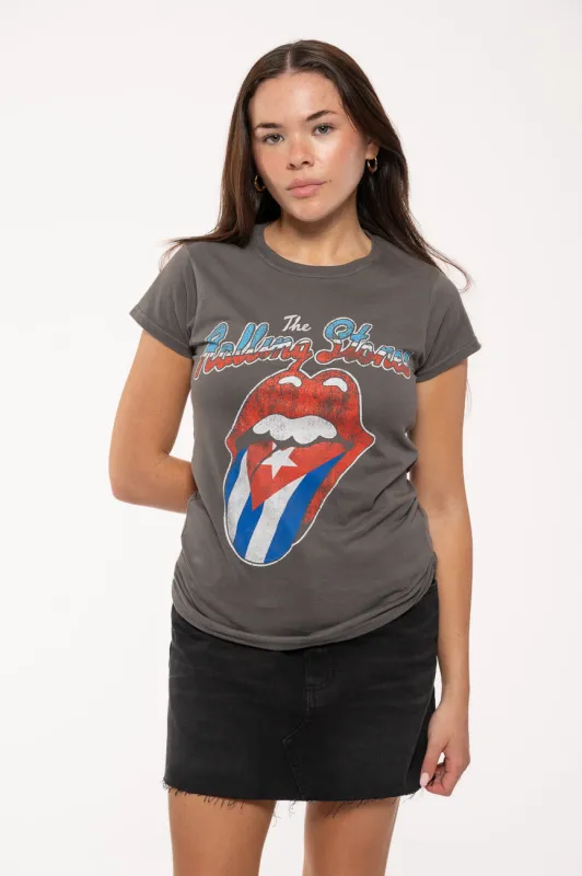 The Rolling Stones Rocks Off Cuba Skinny Fit T Shirt sold by Paradiso Clothing