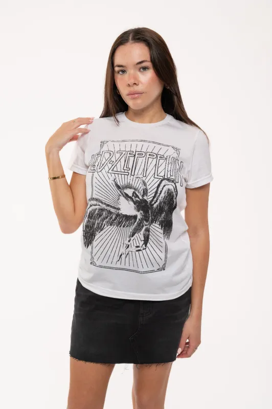 Led Zeppelin Icarus Burst Skinny Fit T Shirt sold by Paradiso Clothing