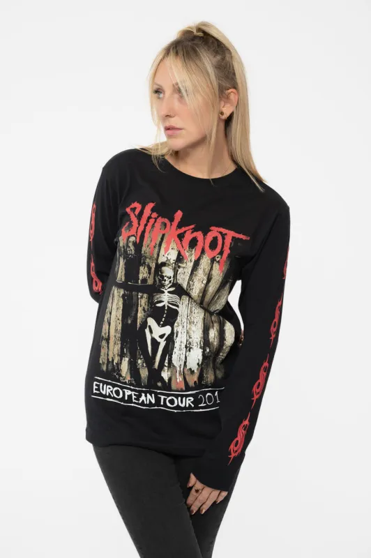 Slipknot Skeleton Flag Long Sleeve T Shirt sold by Paradiso Clothing