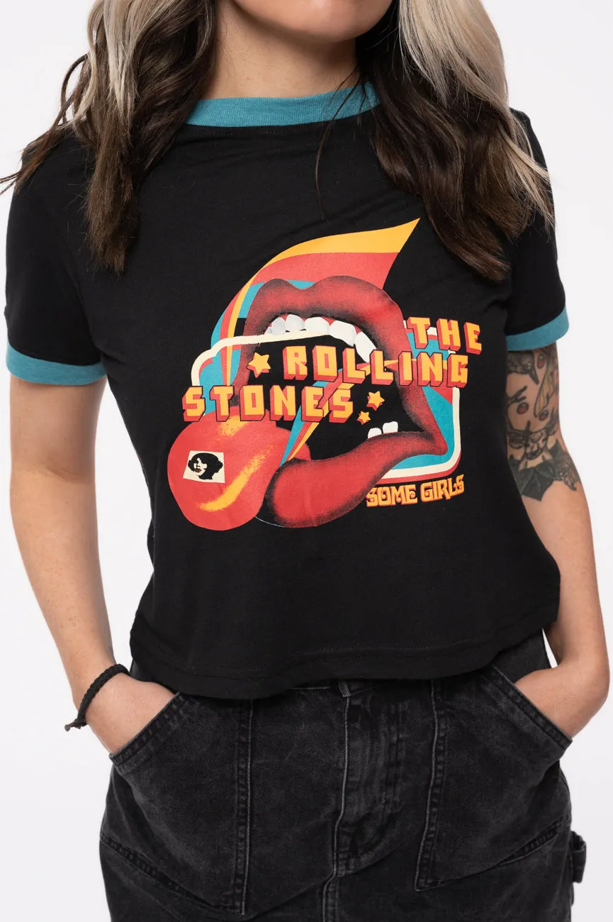 The Rolling Stones Some Girls Lick Crop Top sold by Paradiso Clothing product image thumbnail 3