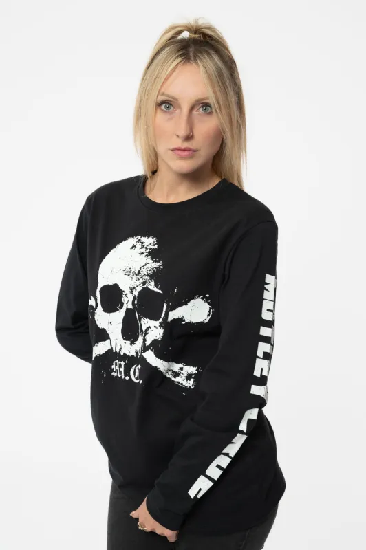 Motley Crue Orbit Skull Long Sleeve T Shirt sold by Paradiso Clothing