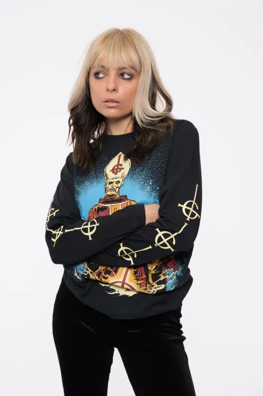 Ghost Papa And Radiant Ghouls Long Sleeve T Shirt sold by Paradiso Clothing