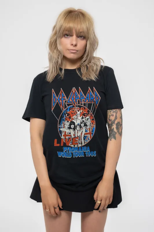 Def Leppard Pyro World Tour T Shirt made by Def Leppard