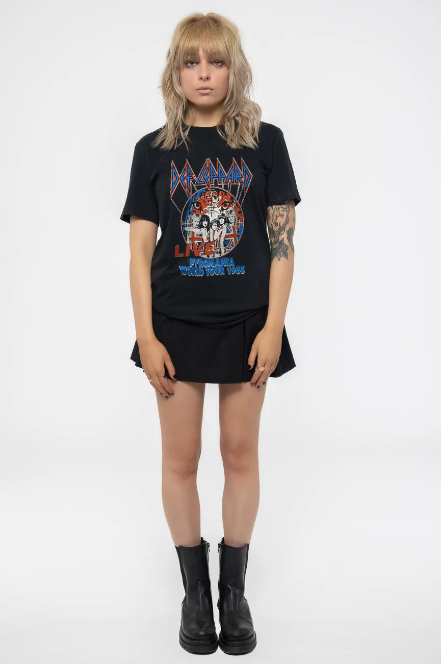 Def Leppard Pyro World Tour T Shirt sold by Paradiso Clothing product image thumbnail 2