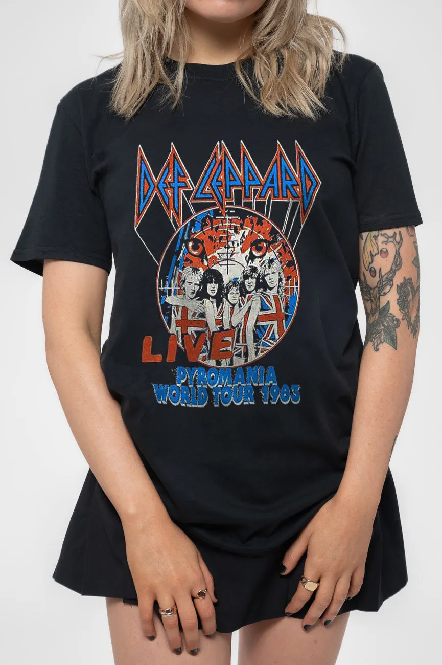 Def Leppard Pyro World Tour T Shirt sold by Paradiso Clothing product image thumbnail 3