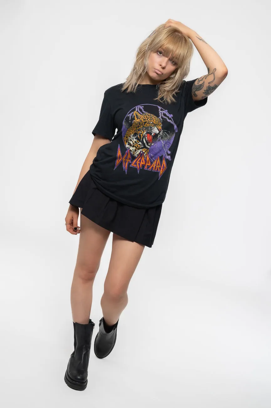 Def Leppard Lightning Leopard T Shirt sold by Paradiso Clothing product image thumbnail 5