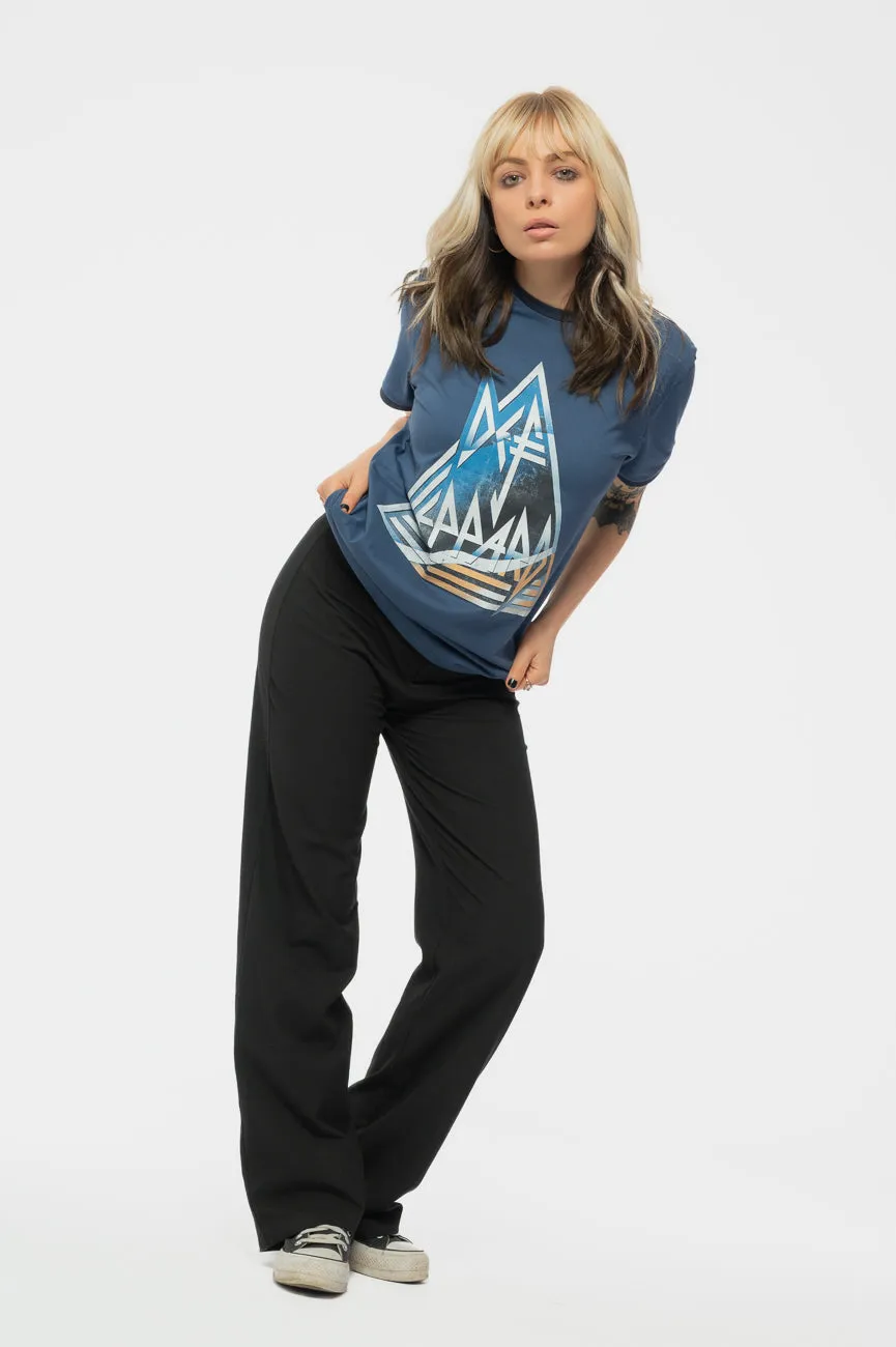 Def Leppard Triangle Logo Ringer T Shirt sold by Paradiso Clothing product image thumbnail 5