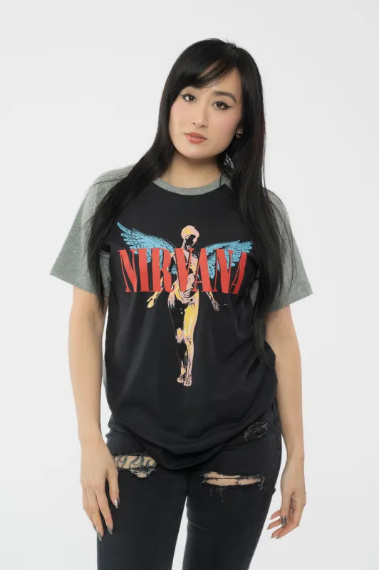 Nirvana In Utero Angelic Raglan T Shirt sold by Paradiso Clothing