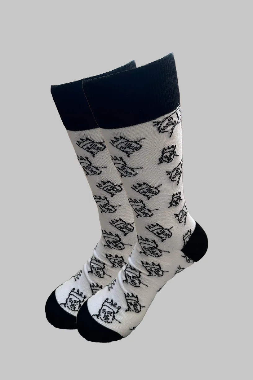 Biggie Smalls Hand Drawn Ankle Socks sold by Paradiso Clothing
