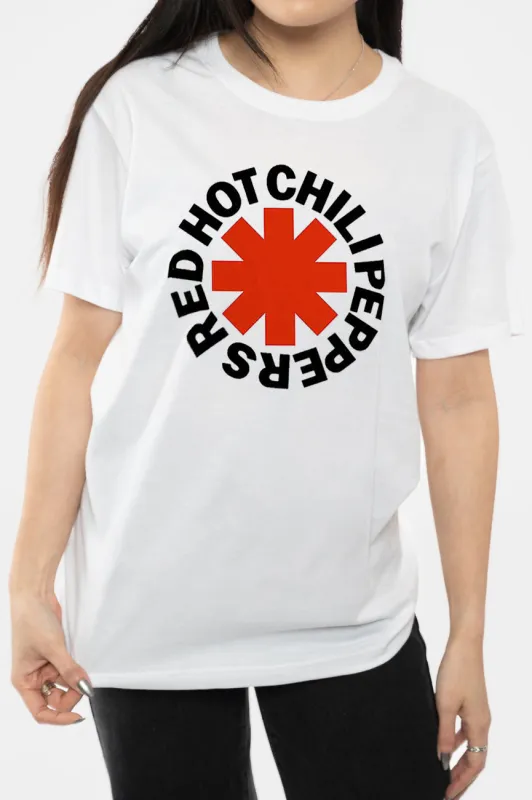 Red Hot Chili Peppers Classic Asterisk T Shirt made by Paradiso Clothing