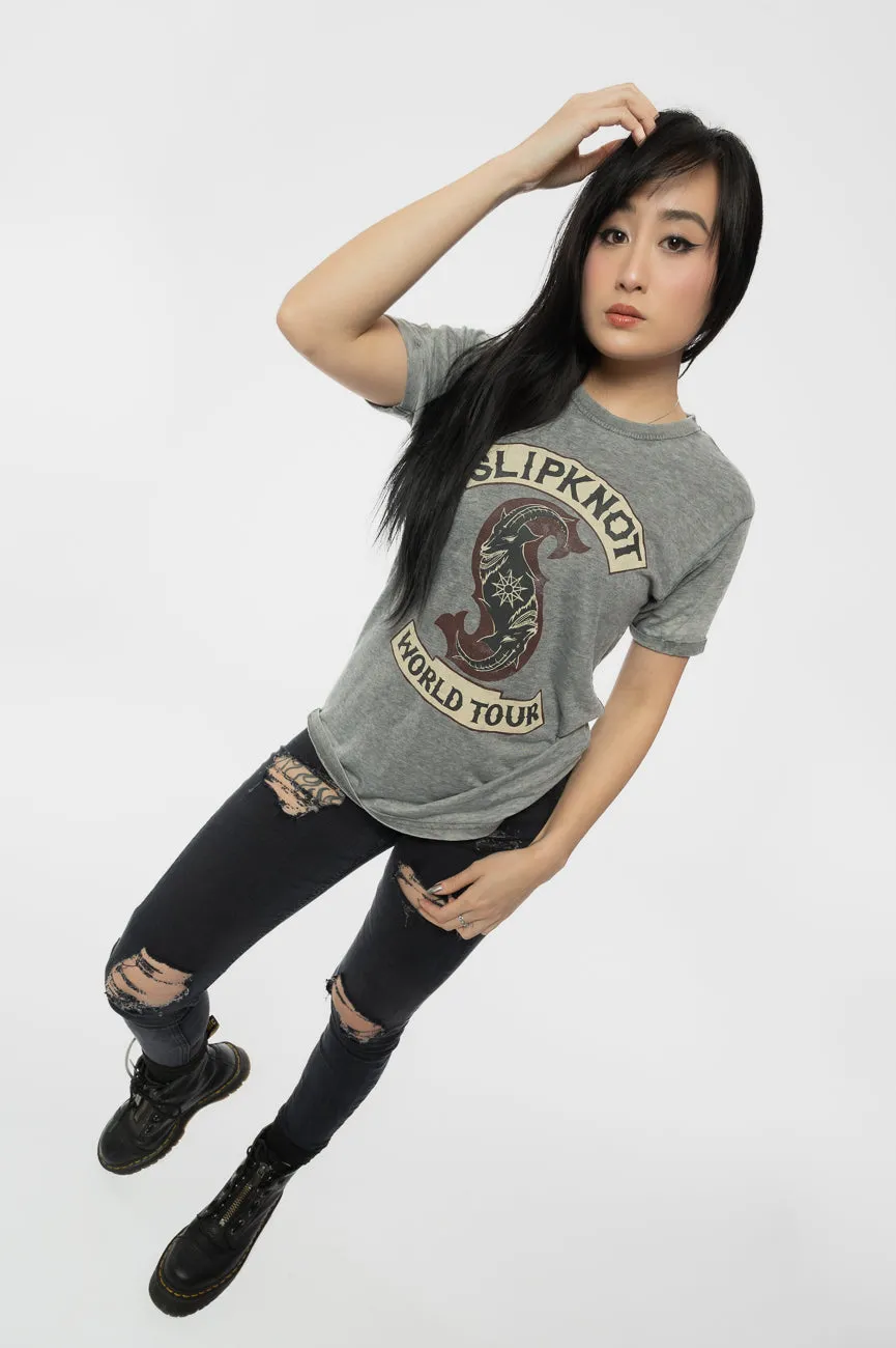 Slipknot World Tour Tribal Burnout T Shirt sold by Paradiso Clothing product image thumbnail 5