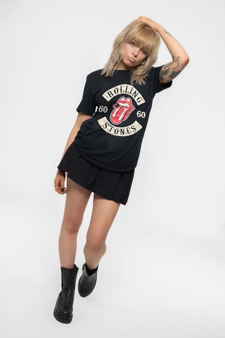 The Rolling Stones Sixty Biker Tongue Skinny Fit T Shirt sold by Paradiso Clothing product image thumbnail 5