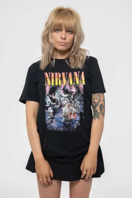 Nirvana Unplugged Photo Boyfriend Fit T Shirt sold by Paradiso Clothing