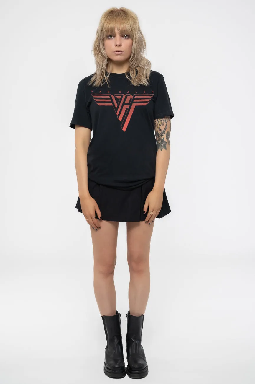 Van Halen Classic Red Band Logo Skinny Fit T Shirt sold by Paradiso Clothing product image thumbnail 2