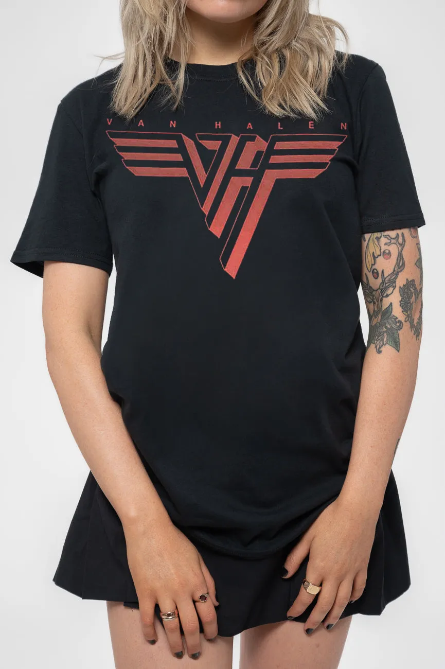 Van Halen Classic Red Band Logo Skinny Fit T Shirt sold by Paradiso Clothing product image thumbnail 3