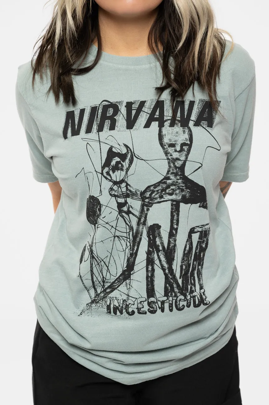 Nirvana Incesticide Stacked T Shirt sold by Paradiso Clothing product image thumbnail 3