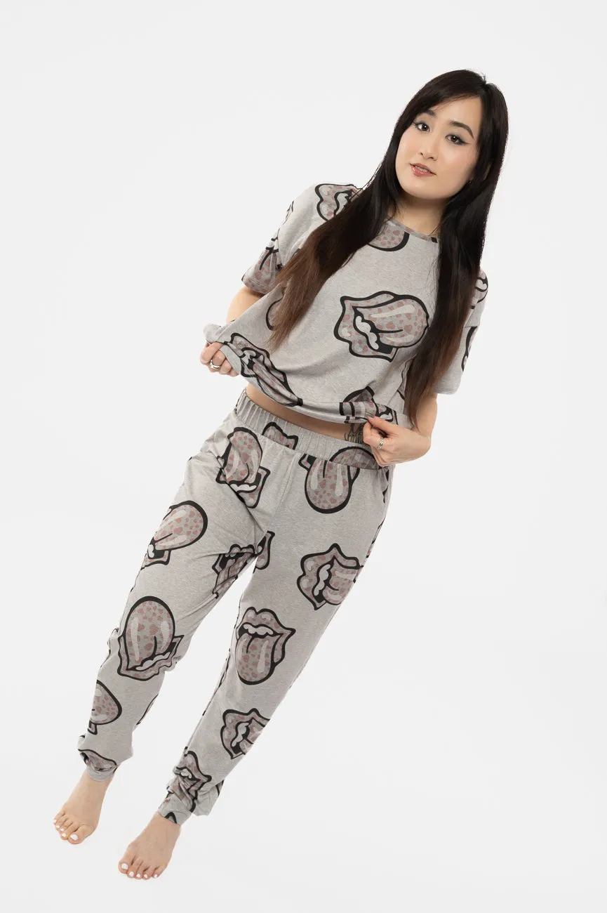 The Rolling Stones Heart Tongue Pyjamas sold by Paradiso Clothing product image thumbnail 5