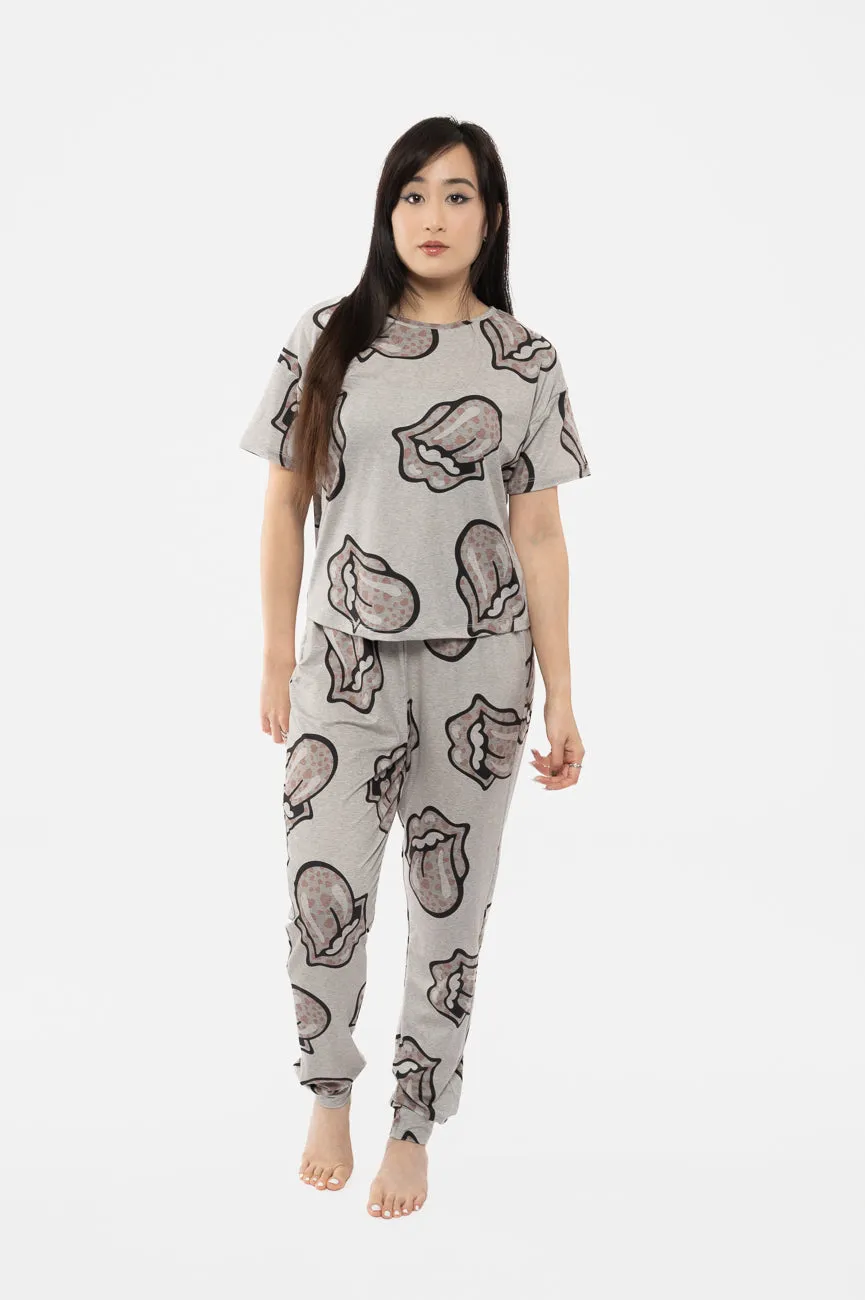 The Rolling Stones Heart Tongue Pyjamas sold by Paradiso Clothing product image thumbnail 2