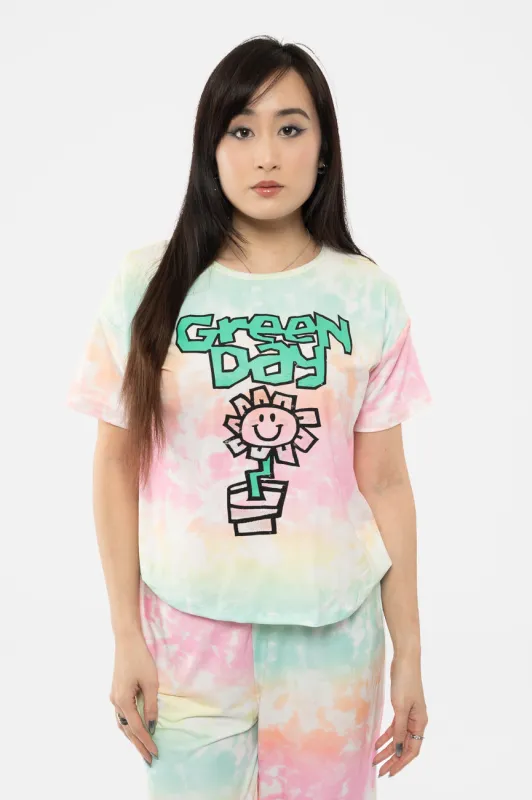 Green Day Flower Pot Band Logo Pyjamas sold by Paradiso Clothing
