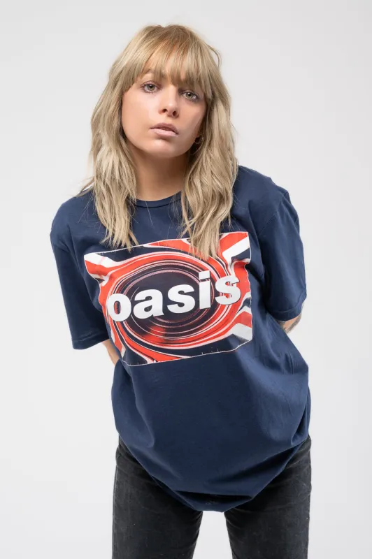Oasis Union Jack Logo T Shirt sold by Paradiso Clothing