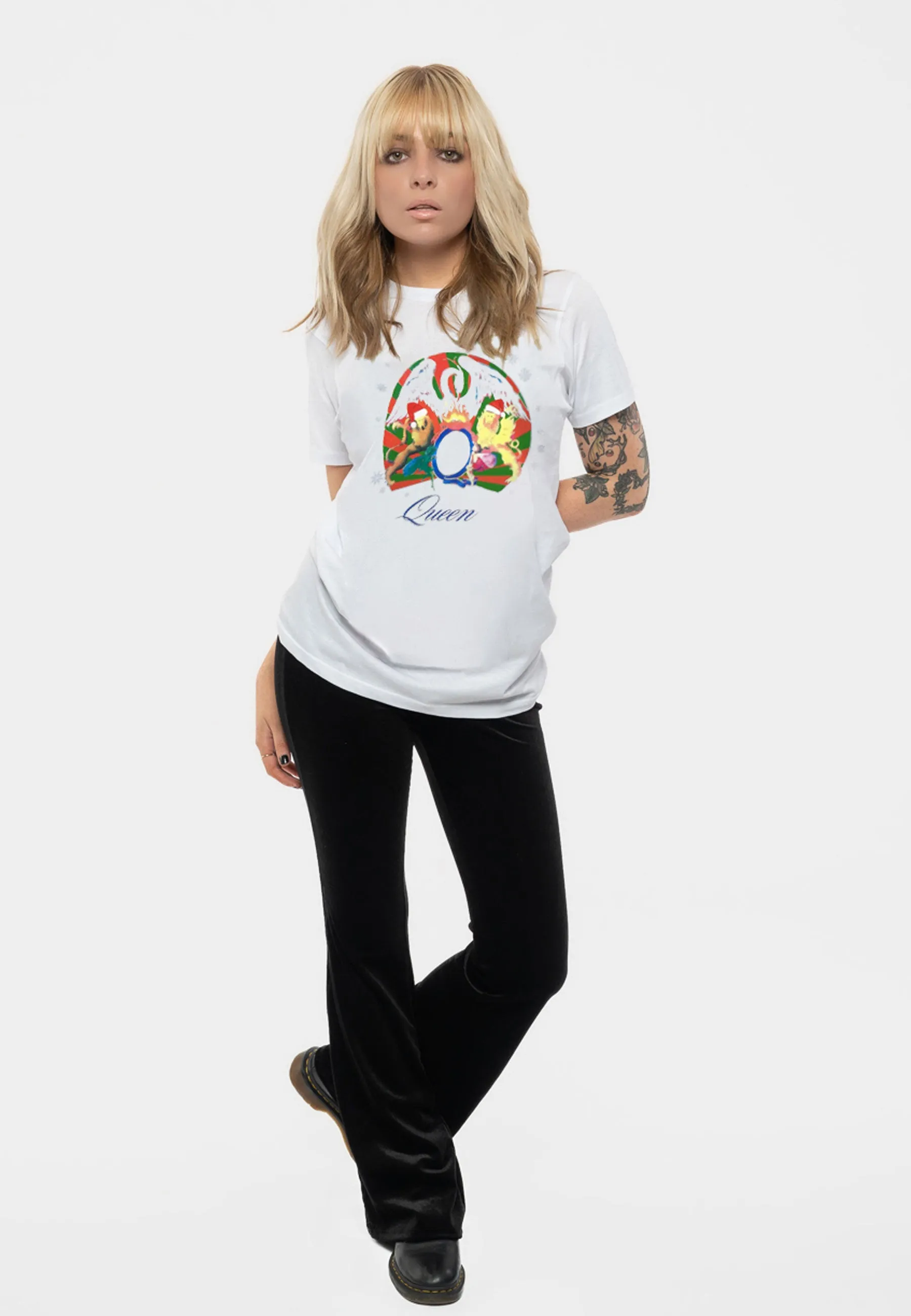 Queen Snowflake Crest Christmas T Shirt sold by Paradiso Clothing product image thumbnail 2