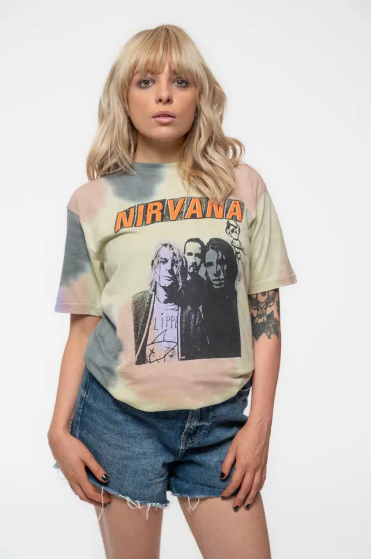 Nirvana Flipper Dip Dye T Shirt sold by Paradiso Clothing