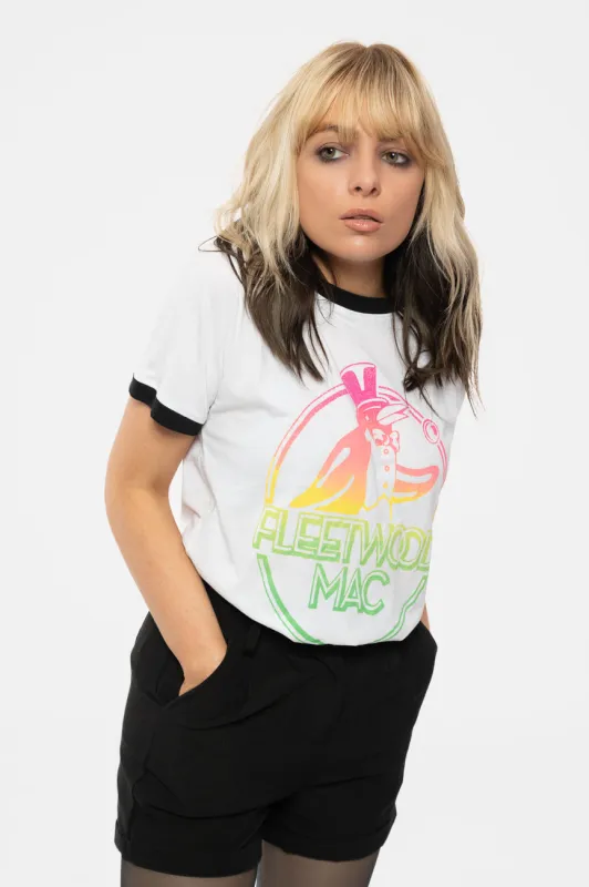 Fleetwood Mac Penguin Ringer T Shirt sold by Paradiso Clothing