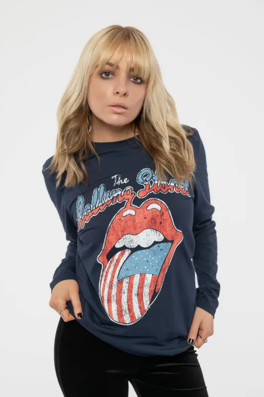The Rolling Stones US Tour 78 Long Sleeve T Shirt sold by Paradiso Clothing
