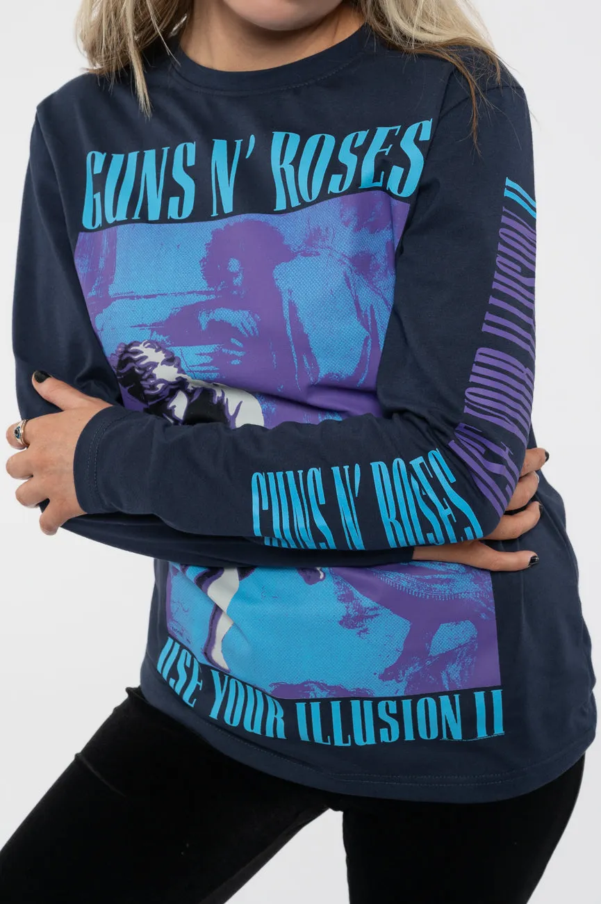 Guns N' Roses Get In The Ring Tour 91 Long Sleeve T Shirt sold by Paradiso Clothing product image thumbnail 3