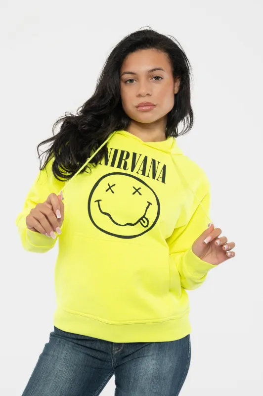 Nirvana Inverse Grunge Smile Hoodie sold by Paradiso Clothing