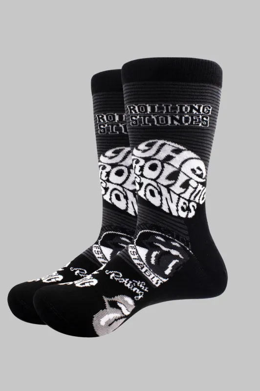 The Rolling Stones Mono Band Logo Socks made by the Rolling Stones