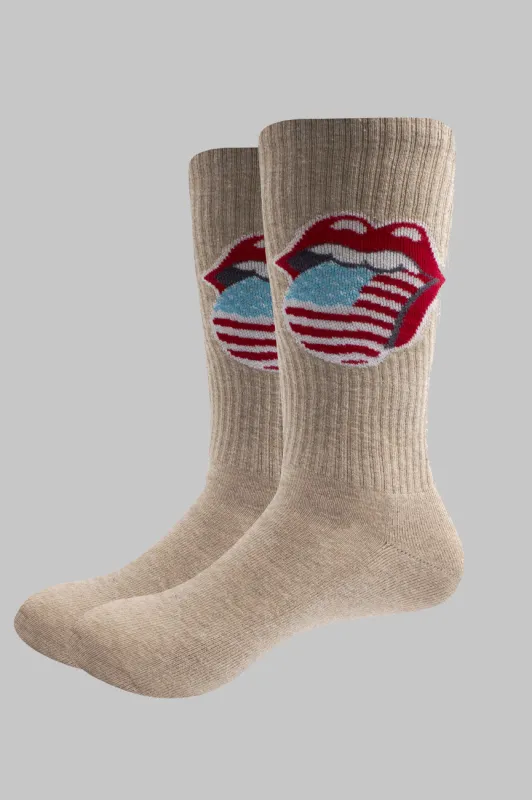 The Rolling Stones US Tongue Socks made by the Rolling Stones