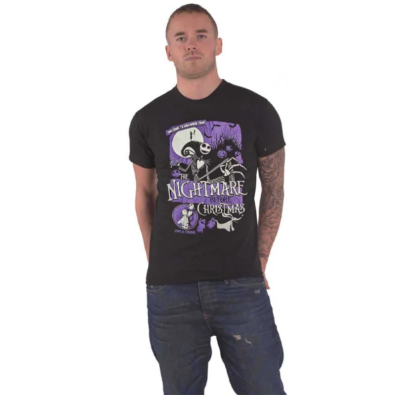 Nightmare Before Christmas Embellished Welcome To Halloween Town T Shirt sold by Paradiso Clothing