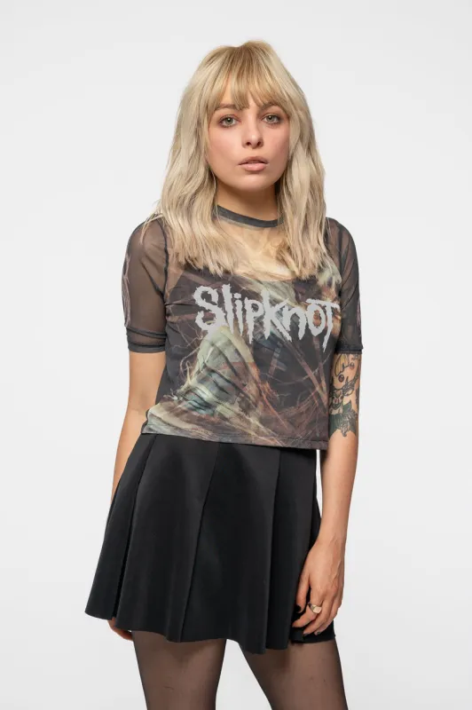 Slipknot The End So Far Profile Mesh Crop Top made by Paradiso Clothing