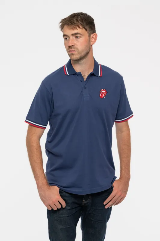 The Rolling Stones Classic Tongue Polo Shirt made by the Rolling Stones