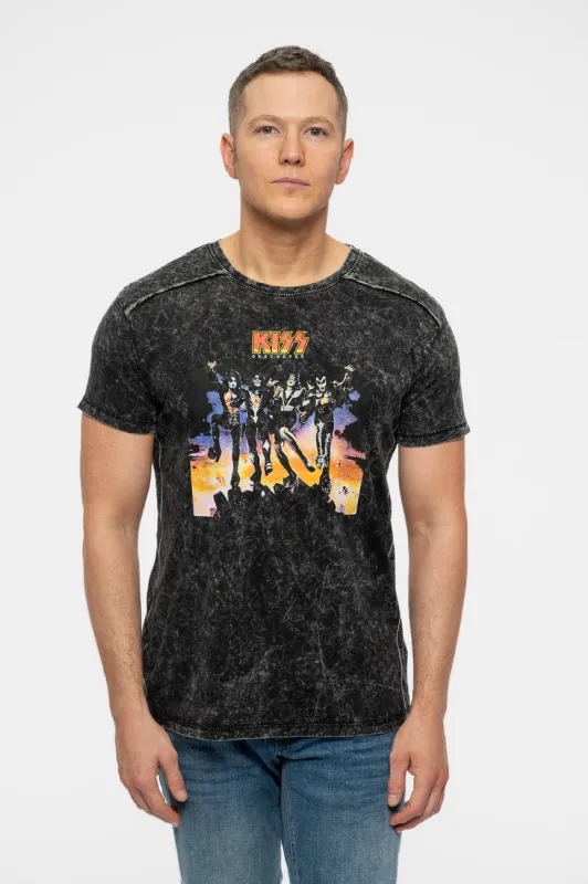 Kiss Destroyer Snow Wash T Shirt sold by Paradiso Clothing