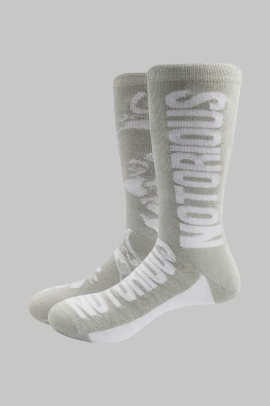Biggie Smalls Crown Monochrome Socks sold by Paradiso Clothing