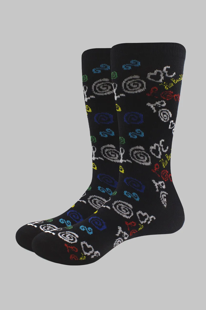 The Beatles Love Graffitti Socks sold by Paradiso Clothing