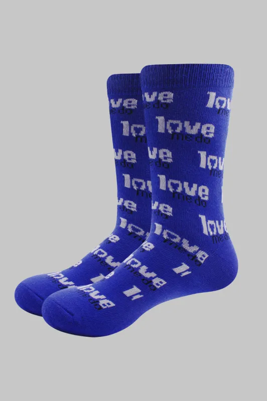 The Beatles Love Me Do Repeat Socks sold by Paradiso Clothing