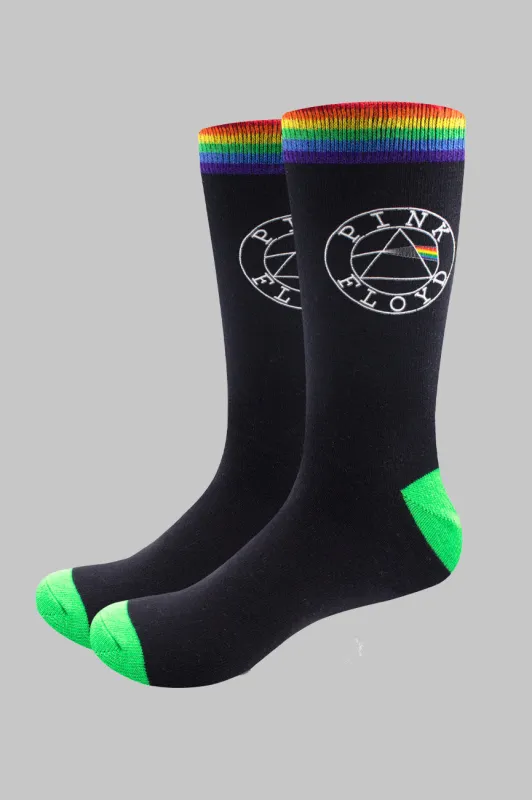 Pink Floyd Dark Side of the Moon Circle Socks made by Pink Floyd